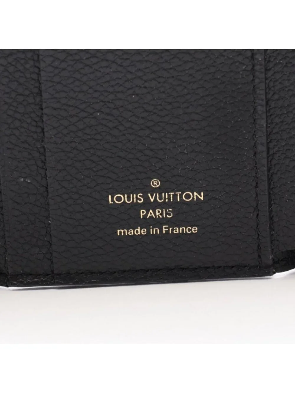 Louis Vuitton Trifold Wallet Portefeuille Zoe Monogram Empreinte Noir Leathere